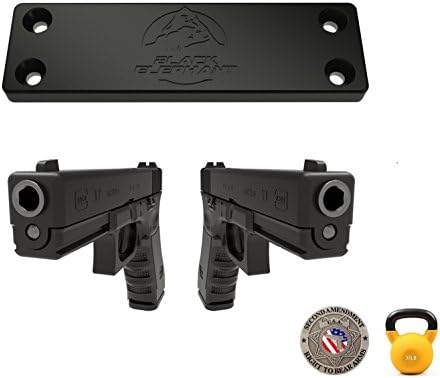 Gun Pistol Magnet Mount and Holster for Car Truck all Vehicles Full Pack by Black Elephant