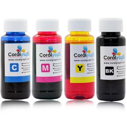 4x100ml 4 Color Refill Ink for HP Printers