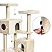 AmazonBasics Extra Large Cat Tree Tower With Dual Condo Cave – 28 x 65 x 24 Inches, Beigethumb 4