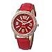 Outsta Women's Geneva Watches Stainless Steel Analog Leather Quartz Wrist Watch Best Gift (Red)