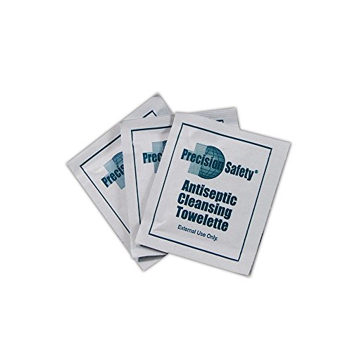 Magid BZKTWLU Precision Safety BZK Antiseptic Towelettes, 8" Length x 5" Width (10 per Container)