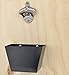 Barware Gear Bottle Opener & Catcher Bundle: Wall Mounted Beer Thirty Bottle Opener with Bottle Cap Catcher with FREE Stainless Steel Screws (Gun Metal Black Opener with Black Bin) (black)