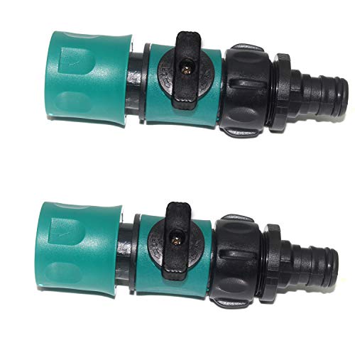WeiMeet 8 Pieces Plastic Garden Hose Quick Connector with Shutoff Valves 3/4 Inch GHT Male and Female Quick Connectors for Water Hose Coupling Quick Release Water Hose Fittings and Adapters(4 Sets) - Thumbnail 5
