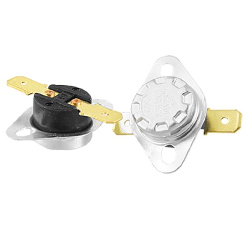 uxcell 2 Pcs KSD301 92 Celsius Temperature Switch Bimetal Disc Thermostat NC
