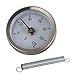 MMdex Pipe Thermometer/Thermo Water Oil Temperature Gauge with Clip-on Spring, 0x2103; - 120x2103; Temp Range, Diameter 63mm / 2.48