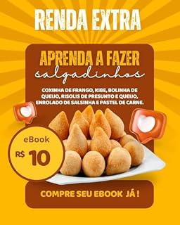 Livro Renda Extra ! Receitas de Salgadinhos: Faça e Venda Salgadinhos !