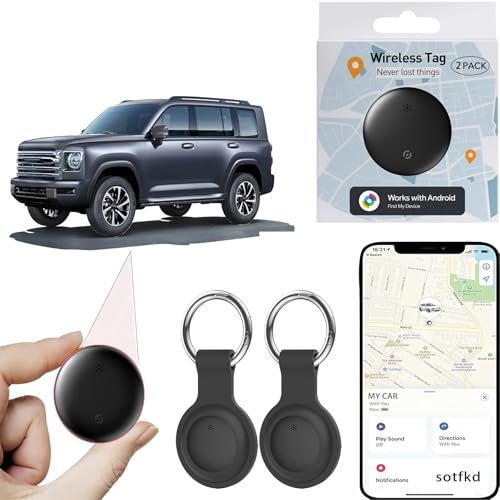 2 Pack GPS Tracker for Vehicles,Car Tracker Device Hidden for Vehicles,Tracker Device for Vehicles,GPS Tracker (Only Android) | No Monthly Fee | Waterproof | Works with Google Find My Device
