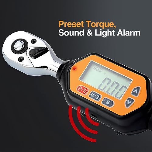 GOYOJO Digital Torque Wrench HighPrecision, Durable & Versatile 1/4