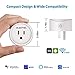 Smart plug, OUKITEL Mini Wifi Outlet Works With Alexa, Google Home & IFTTT, No Hub Required, Remote Control Your Home Appliances from Anywhere, ETL & FCC Certified,Only Supports 2.4GHz Network(4 Piec