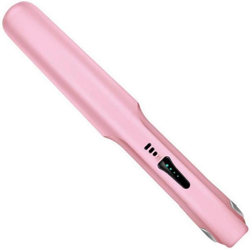 KDLD Hair Straightener ® Hair Straighteners Curling Wand Hair Curler USB charging 2-in-1 LED Display Anti Frizz Instant Heat Up Ceramic Straight Hair Straightener Variable Temperature Control Cordless Use , B