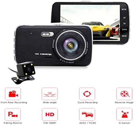 San R 1296 家電 カメラ P車dvrカメラデュアルレンズダッシュカメラ4 0インチipsスクリーンレコーダーナイトビジョン車のカメラ170 広角 ドラッグストア フルhd ホビー B07rtvg5hl