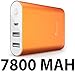 iPad Mini 3 Battery, i-Blason? Aero 7800 mAh Dual Port Ultra Compact External Battery Portable USB Charger Power Bank - Intelli-ChargeTM Wide Compatibility, Fast Charging, High Capacity - For Apple iPhone 6 Plus 5s 5c 5, Apple iPad Air mini, Samsung Galaxy S5 S4 Active Mini, Galaxy Tab 4 3 2 Pro S, Note 3 4 Pro Edge, LG G3 G2, Nexus 6 5 4, HTC One M8, MOTO X X+1, PS Vita and More (Orange)