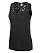 URBANCLEO Womens Floral Lace Trim Tank Top- Various Colors