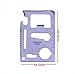 Atalanta 11-function Stainless Steel Survival Pocket Tool - Credit Card Wallet Knife Survival Multitools Utility for Camping or Fishing - Knife, Saw, Bottle Opener, Can Opener