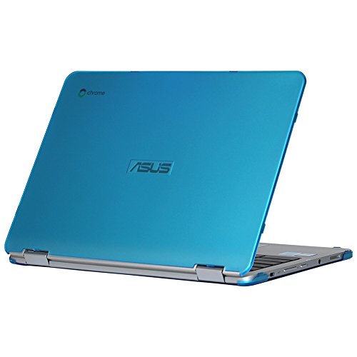 mCover iPearl Hard Shell Case for 12.5-inch ASUS Chromebook Flip C302CA Series Laptop - Aqua