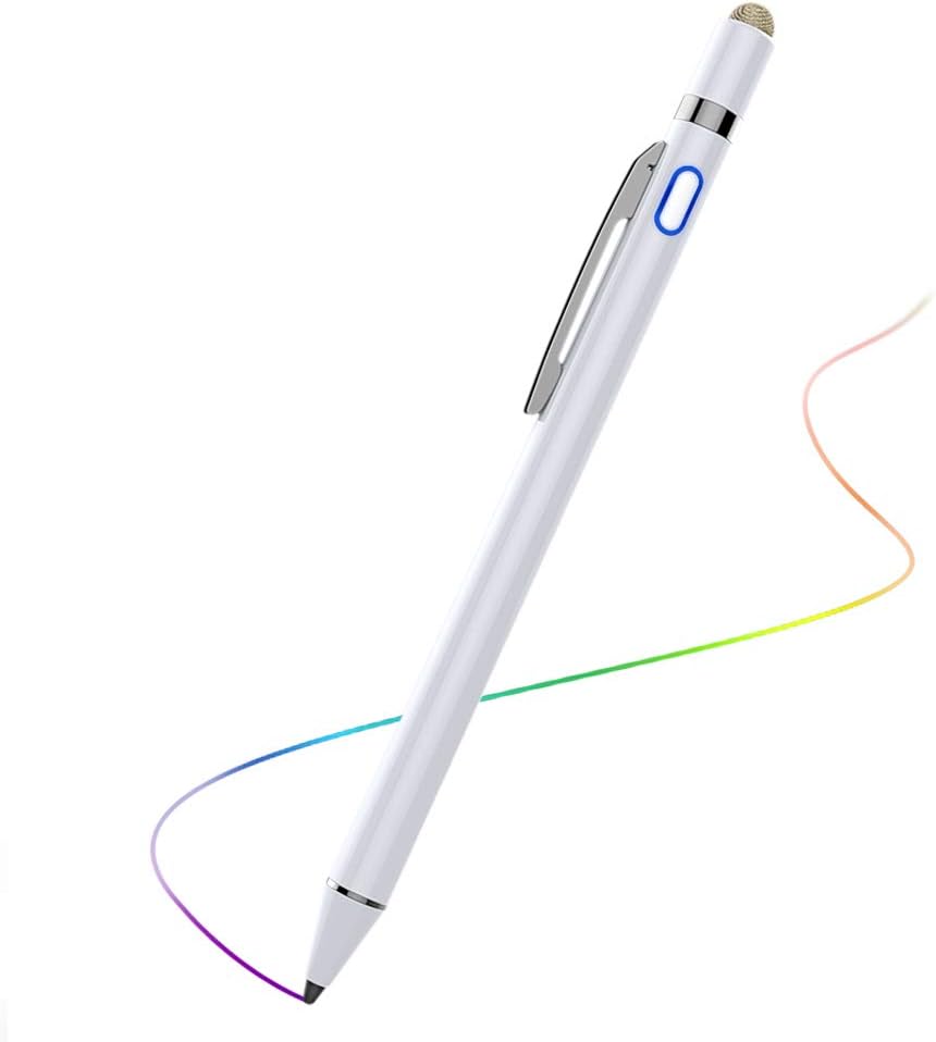 MoKo Active Stylus Pen with Palm Rejection, 2 in 1 Rechargeable Digital