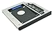 Nimitz 2nd HDD SSD Hard Drive Caddy Compatible with Lenovo Ideapad Y500 Y510p with Bezel