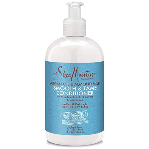 Shea Moisture Argan Oil & Almond Milk Shampoo and Conditioner Set Smooth & Tame, Organic Shea Butter and Almond Milk, Detangles, Smoothes, and Revives Hair. - Thumbnail 2