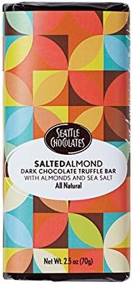Seattle Chocolates Truffle Bar, Salted Almond, 2.5 oz