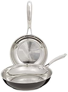 Amazon.com: KitchenAid KCS08TPOB Stainless Steel 8" and 10" Skillets Twin Pack Cookware - Onyx 