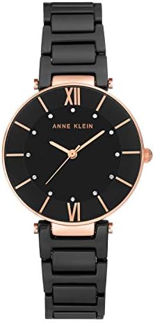 Anne Klein Women's AK/3266 Premium Crystal Accented Ceramic