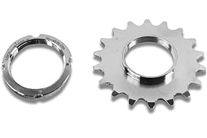 catazer 13T/14T/15T/16T/17T/18T Fixed Gear One Speed Bicycle Free Wheel Cogs Sprocket & Lockring FlywheelFor Fixie Track Bike Hub