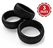 Silicone Wedding Ring Band for Men - 3 Sizes Included for Perfect Fit - German Made Molds and Highest Medical Grade Silicone for Ultimate Strength and Comfort for Your Active Lifestyle(includes 9-10-11 sizes)