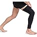 N’joy Compression Leg Sleeves – 1 Pair Outdoor Basketball MAKLULU Full Length Leg Sleeves for Men, Women, Youth (Black-3XL)
