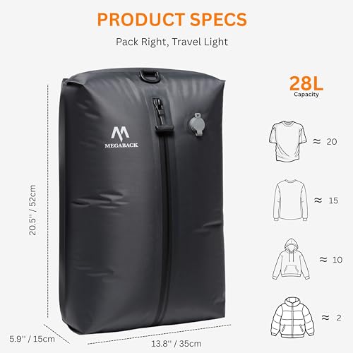 Vacuum Bags for Travel, IP67 Reusable Vacuum Seal Bags for Clothing with photo 12
