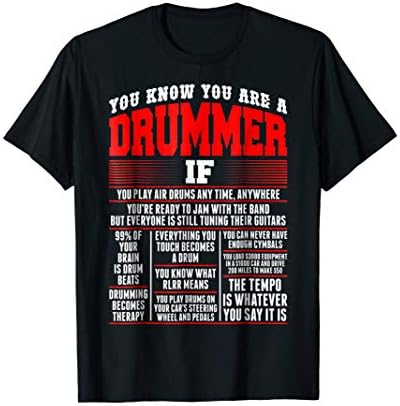 You Know You Are Drummer If You Play Air Drum Anytime TShirt