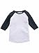 RABBIT SKINS Toddler Fine Jersey Raglan 3/4 Sleeve Baseball Tee, Vintage Heather/Vintage Navy, 3T