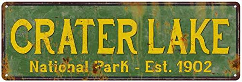 Amazon Com Crater Lake National Park Sign Decor Rustic Signs