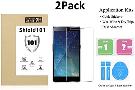 Shield101 2 Pack Tempered Glass Screen Protector for OnePlus (2PACK ONEPLUS ONE)
