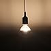 Luxon 6w G80 Led Bulb with Mirror, Half Chrome Siliver Globe Shape Bulb ,Energy Saving Warm White 2700k, Non-dimmable