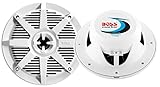 BOSS Audio MR62W 200 Watt (Per Pair), 6.5 Inch, Full Range, 2 Way Weatherproof Marine Speakers (Sold in Pairs)