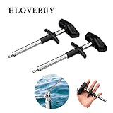 Easy Fish Hook Remover Squeeze-Out Fish Hook Separator Tools, Portable Easy Reach Stainless Steel Fishing Hooks Extractor Minimize Injuries Fishing Hand Tool