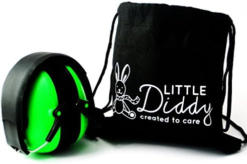 Kids Ear Defenders, Childrens Ear Muffs by Little Diddy. Extremely Comfortable, Adjustable &amp; Safety Approved to Protect Hearing, Keep your Child Calm. Comes with Carry Bag &amp; Choice of Colours