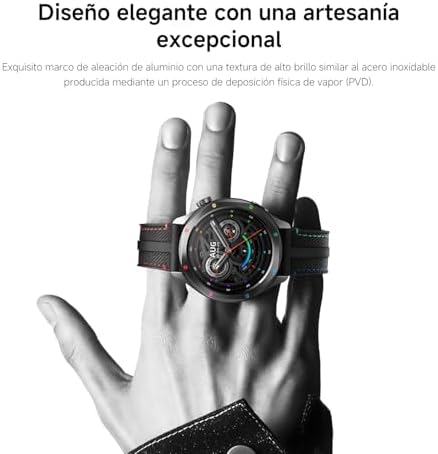 Watch S4 Smartwatch, Fitness Tracker, 1.43 AMOLED, 15 días de duración de la batería, Llamadas Bluetooth, 150+ Modos de Deporte, GPS de Doble Banda, NFC,Androi & iOS, Plata