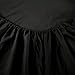 Sfoothome Queen Sheets Set - Black Hotel Luxury 4-Piece Bed Set, Extra Deep Pocket, 1800 Series Bedding Set, Wrinkle & Fade Resistant, Sheet & Pillow Case Set (Queen, Black)