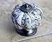 DIY Decor Hub - 10 pcs Antique Silver Ceramic Pumpkin Cabinet Knobs with Gray Marble Finish for Cabinets, Drawers, Dressers, Cupboards