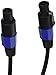 Speakon to Speakon Audio Cord - 15 ft 12 Gauge Male Speakon Connector to Male Speakon Connection, Black Heavy Duty Professional Speaker Cable Wire - Delivers High Quality Sound - Pyle Pro PPSS15