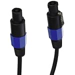 Speakon-to-Speakon-Audio-Cord-15-ft-12-Gauge-Male-Speakon-Connector-to-Male-Speakon-Connection-Black-Heavy-Duty-Professional-Speaker-Cable-Wire-Delivers-Sound-Pyle-Pro-PPSS15