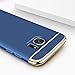 Hard Case For Samsung Galaxy S7 Edge 3 in 1 Anti-Scratch Shockproof Electroplate Cover Snap on Protective Case by Sophili - Blue