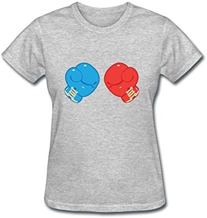 Susueky Women's Boxing Glove Power Short Sleeve T shirt XL