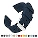 Archer Watch Straps - Soft Silicone Quick Release Watch Bands (Midnight Blue, 18mm)