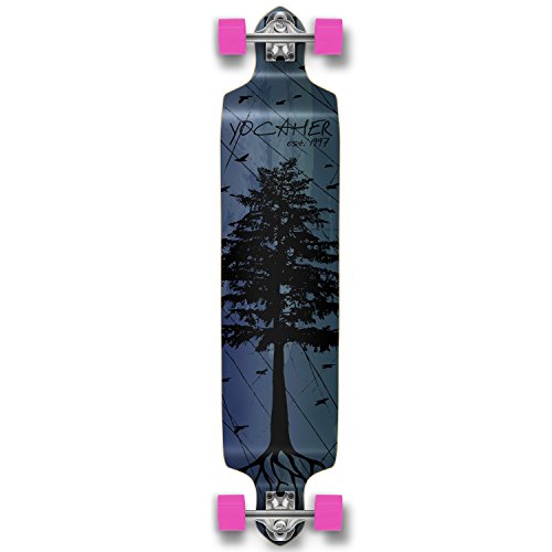 Yocaher Complete In The Pines Series Drop Down Longboard Blu