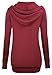 YaYa Bay Womens Long Sleeve Pullover Wrapped V Neck Tunic Sweatshirt Hoodie