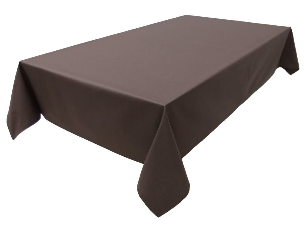 Tablecloth, Table Linen Made of 100% Cotton, Concept Collection, Choice of Colours and Sizes (Tablecloth - 120 x 200 cm, Chocolate)