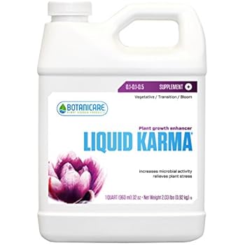 Botanicare LIQUID KARMA Plant Growth Enhancer Supplement 0.1-0.1-0.5 Formula, 1-Quart