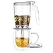 Tealyra - rapidTEA MAKER - 16-ounce - Loose Tea Teapot Infuser - Best Tea Maker Makes a Perfect Cup of Leaf Tea - Bottom Dispensing Teapot - Dripping Free Guarantee - 500ml